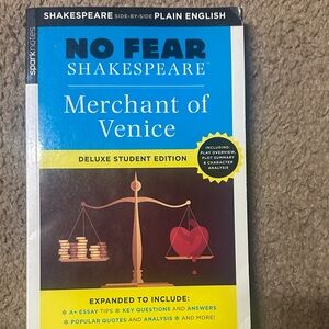 No Fear Shakespeare Merchant of Venice Book